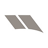 77607 G.S. Style Fender Stripes, 1997-2004 Chevy Corvette, Gloss Silver Driver Side Only - image 1