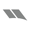 77631 G.S. Style Fender Stripes, 1997-2004 Chevy Corvette, Matte Gray Driver Side Only - image 1