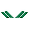77797 G.S. Fender Stripes, 1984-1996 Chevy Corvette, Gloss Green Both - image 1
