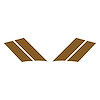 77803 G.S. Fender Stripes, 1984-1996 Chevy Corvette, Gloss Metallic Gold Both - image 1