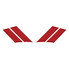 77809 G.S. Fender Stripes, 1984-1996 Chevy Corvette, Matte Red Both - image 1