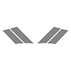 77812 G.S. Fender Stripes, 1984-1996 Chevy Corvette, Matte Gray Both - image 1