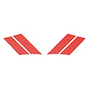 77818 G.S. Fender Stripes, 1984-1996 Chevy Corvette, Red Carbon Fiber Both - image 1
