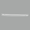 77936 Hood Stripes Decal, 2005-2013 Chevy Corvette, LS2 Matte White - image 1
