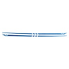 77973 Hood Stripes Decal Three Stripes w/ Crossed Flags Outline Blue Brushed Steel, 2005-2013 Chevy Corvette - image 1