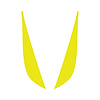 78052 Fang Overlay, 2014-2019 Chevy Corvette, 2Pc, Gloss Yellow - image 1