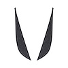 78060 Fang Overlay, 2014-2019 Chevy Corvette, 2Pc, Gloss Carbon Flash - image 1