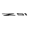 78242 Windshield Decal, 2014-2019 Chevy Corvette, Z51 Logo Gloss Black - image 1