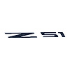 78246 Windshield Decal, 2014-2019 Chevy Corvette, Z51 Logo Gloss Blue - image 1