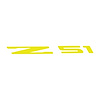 78247 Windshield Decal, 2014-2019 Chevy Corvette, Z51 Logo Gloss Yellow - image 1