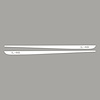 78328 Hood Stripe Decals, 1968-1982 Chevy Corvette, Pair L-48 Gloss White - image 1