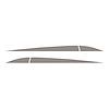 78364 Side Door Stripes, 2014-2019 Chevy Corvette, Pair Gloss Silver - image 1