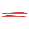 78368 Side Door Stripes, 2014-2019 Chevy Corvette, Pair Red Carbon Fiber - image 1