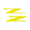 78453 Vinyl Letter Z Overlay Emblem Inserts, 2015-2019 Chevy Corvette, Pair Gloss Yellow - image 1