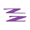 78459 Vinyl Letter Z Overlay Emblem Inserts, 2015-2019 Chevy Corvette, Pair Matte Purple - image 1