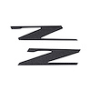 78465 Vinyl Letter Z Overlay Emblem Inserts, 2015-2019 Chevy Corvette, Pair Gloss Carbon Flash - image 1