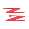 78466 Vinyl Letter Z Overlay Emblem Inserts, 2015-2019 Chevy Corvette, Pair Anodized Matte Red - image 1