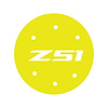 78476 Vinyl Gas Door Overlay, 2014-2019 Chevy Corvette, Gloss Yellow W/ Z51 Logo - image 1