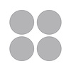 78497 Vinyl Wheel Center Cap Overlays, 2014-2019 Chevy Corvette, Gloss Gray - image 1