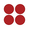 78506 Vinyl Wheel Center Cap Overlays, 2014-2019 Chevy Corvette, Matte Red - image 1