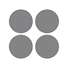 78508 Vinyl Wheel Center Cap Overlays, 2014-2019 Chevy Corvette, Matte Gray - image 1