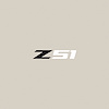 78578 Z51 Steering Wheel Decal, 2014-2019 Chevy Corvette, Gloss Black Z Matte White 51 - image 1
