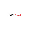 78592 Z51 Steering Wheel Decal, 2014-2019 Chevy Corvette, Gloss Black Z Anodized Matte Red 51 - image 1