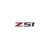 78604 Z51 Steering Wheel Decal, 2014-2019 Chevy Corvette, Gloss Red Z Gloss Carbon Flash 51 - image 1