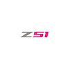 78609 Z51 Steering Wheel Decal, 2014-2019 Chevy Corvette, Gloss Silver Z Pink 51 - image 1