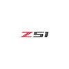 78630 Z51 Steering Wheel Decal, 2014-2019 Chevy Corvette, Red Gloss Carbon Fiber Black Z Gloss Carbon Fiber 51 - image 1