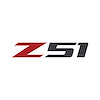 78655 Z51 Rear Bumper Decal, 2014-2019 Chevy Corvette, Single Gloss Red Z Gloss Carbon Flash 51 - image 1