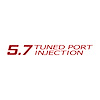 78696 Tuned Port Injection Decal, 1985-1991 Chevy Corvette, Gloss Red - image 1