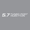 78697 Tuned Port Injection Decal, 1985-1991 Chevy Corvette, Gloss White - image 1