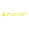 78701 Tuned Port Injection Decal, 1985-1991 Chevy Corvette, Gloss Yellow - image 1