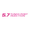 78702 Tuned Port Injection Decal, 1985-1991 Chevy Corvette, Gloss Pink - image 1