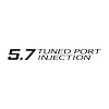 78703 Tuned Port Injection Decal, 1985-1991 Chevy Corvette, Matte Black - image 1