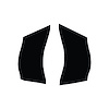 78714 Steering Wheel Decal, 2005-2013 Chevy Corvette, Gloss Black No Bluetooth No Radio Buttons - image 1