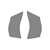 78749 Steering Wheel Decal, 2005-2013 Chevy Corvette, Matte Gray No Bluetooth No Radio Buttons - image 1