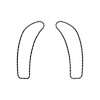 78821 Dash Cluster Switch Trim Overlay Decal, 2005-2013 Chevy Corvette, Pair Silver Carbon Fiber - image 1