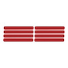 78845 Side Vent Louver Decals, 1991-1994 Chevy Corvette, 8 Pieces Gloss Red - image 1