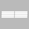 78846 Side Vent Louver Decals, 1991-1994 Chevy Corvette, 8 Pieces Gloss White - image 1