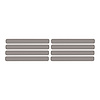 78847 Side Vent Louver Decals, 1991-1994 Chevy Corvette, 8 Pieces Gloss Silver - image 1