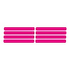 78851 Side Vent Louver Decals, 1991-1994 Chevy Corvette, 8 Pieces Gloss Pink - image 1