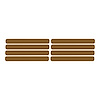 78852 Side Vent Louver Decals, 1991-1994 Chevy Corvette, 8 Pieces Gloss Metallic Gold - image 1