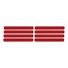 78854 Side Vent Louver Decals, 1991-1994 Chevy Corvette, 8 Pieces Matte Red - image 1