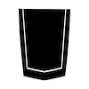 78867 2-Tone Stinger Stripe, 2014-2019 Chevy Corvette, Gloss Black Gloss Black - image 1