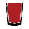 78870 2-Tone Stinger Stripe, 2014-2019 Chevy Corvette, Gloss Black Gloss Red W/ Supercharged Text - image 1