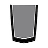 78872 2-Tone Stinger Stripe, 2014-2019 Chevy Corvette, Gloss Black Matte Gray - image 1