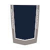 78876 2-Tone Stinger Stripe, 2014-2019 Chevy Corvette, Gloss Silver Gloss Blue W/ Supercharged Text - image 1