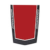 78884 2-Tone Stinger Stripe, 2014-2019 Chevy Corvette, Gloss Carbon Flash Gloss Red W/ Supercharged Text - image 1